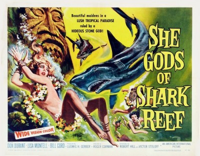 4_She Gods of Shark Reef (Half Sheet) 1958