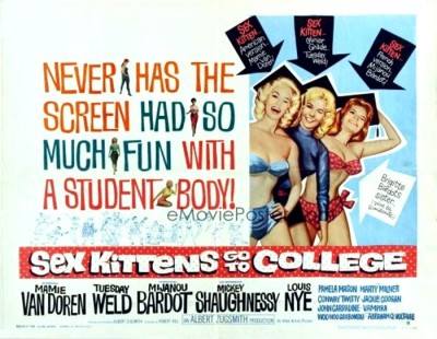 5_Sex Kittens Go to College (Half Sheet Style B) 1960