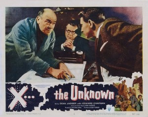 X the Unknown  (Lobby Card_5) 1957